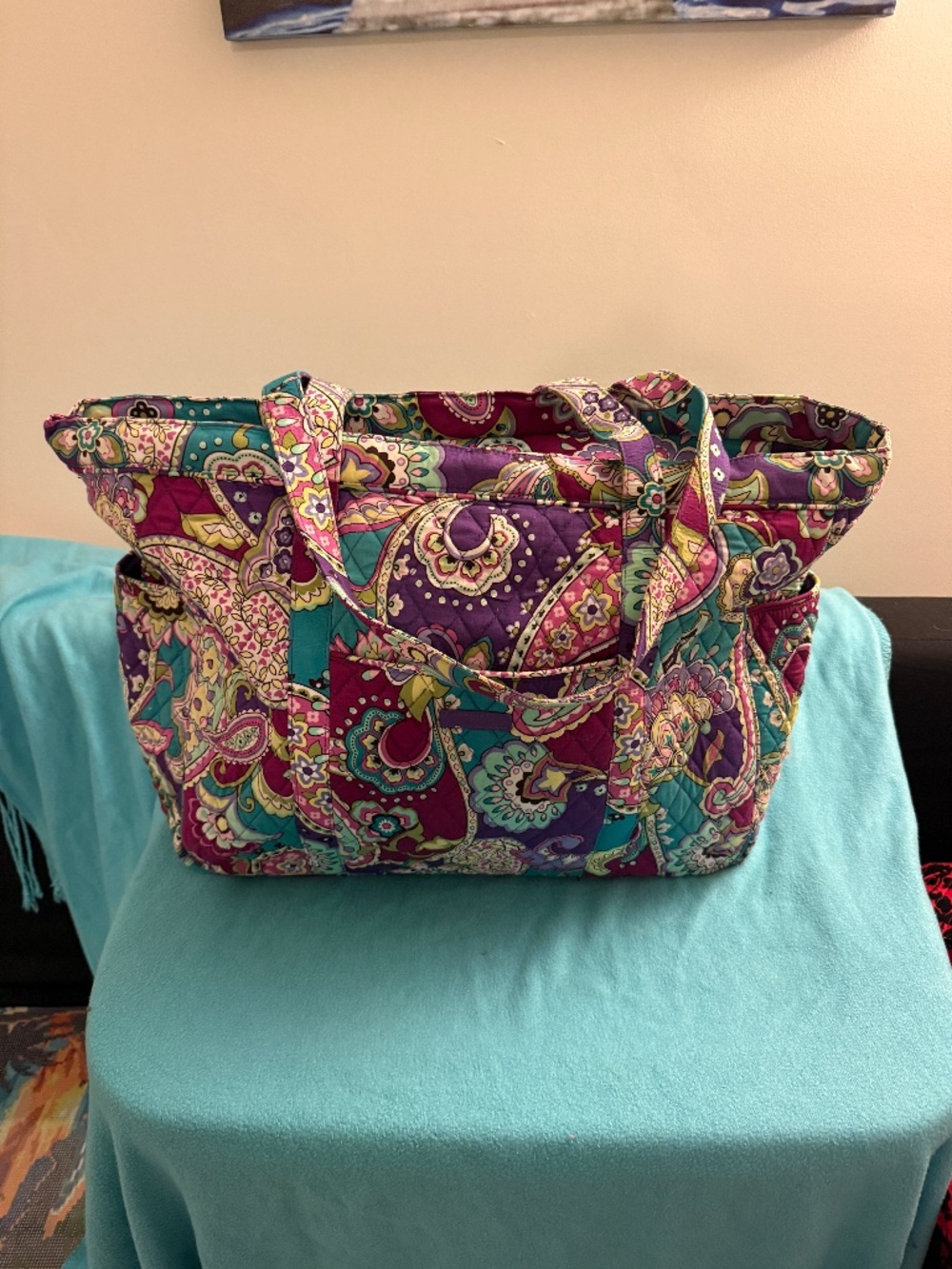 Vera Bradley Large Vera Tote in Heather
